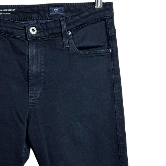 AG Adriano Goldschmied The Farrah Skinny High Rise Skinny Leg Black Jeans 28 - Picture 7 of 15